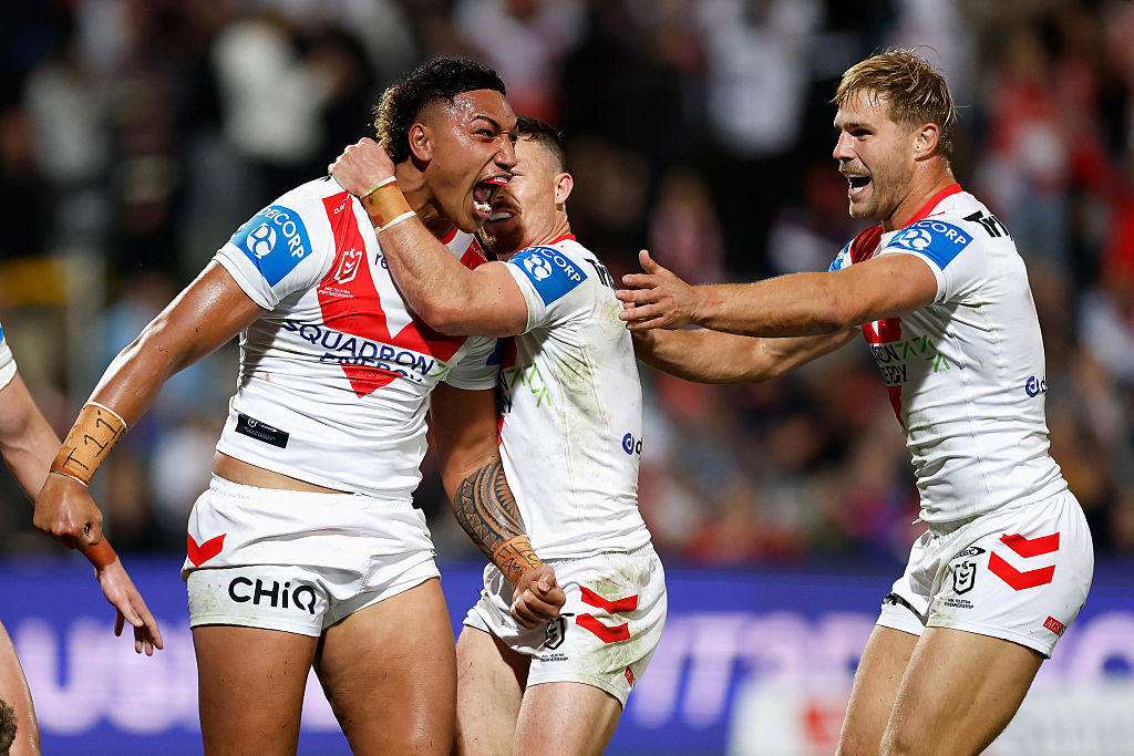 WHO IS THE LONG-TERM HALFBACK?, IS SHANE FLANAGAN'S JOB AS COACH SAFE?, WILL THE CLUB RE-SIGN ANYONE FOR 2027?, HOW DO THE DRAGONS RE-SHAPE THEIR FORWARD PACK?, CAN DANIEL ANDERSON STOP HISTORY REPEATING ITSELF?