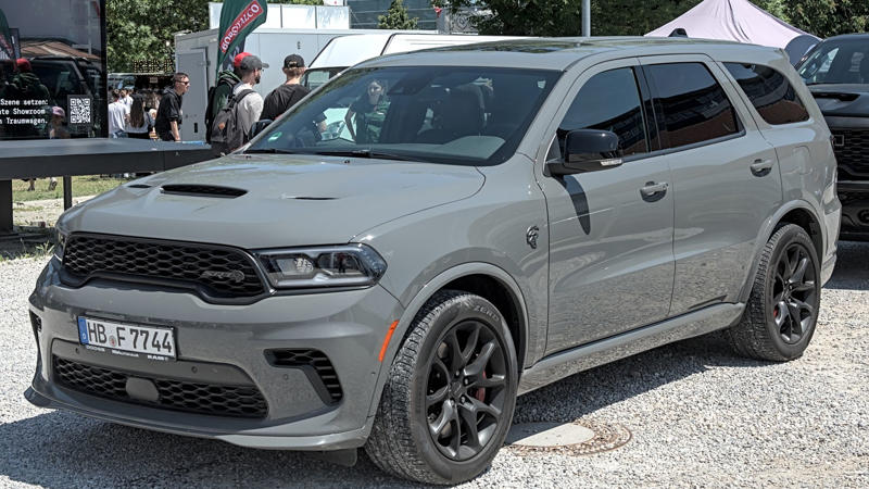 5. Dodge Durango SRT Hellcat 1. Jeep Grand Cherokee, 2. Nissan Xterra, 3. Suzuki Samurai, 4. Jeep Wrangler YJ, 5. Subaru Forester, 6. Toyota Tacoma, 7. Toyota 4Runner, 8. Isuzu Trooper, 9. Subaru Crosstrek Wilderness, 10. Jeep Gladiator, 1. Mercedes-Benz G-Wagon, 2. Hummer H1, 3. Rivian R1S, 4. Toyota Land Cruiser, 5. Dodge Durango SRT Hellcat, 6. Jeep Grand Wagoneer, 7. Land Rover Range Rover Sport, 8. Nissan Titan Pro-4X, 9. BMW X5, 10. Porsche Cayenne
