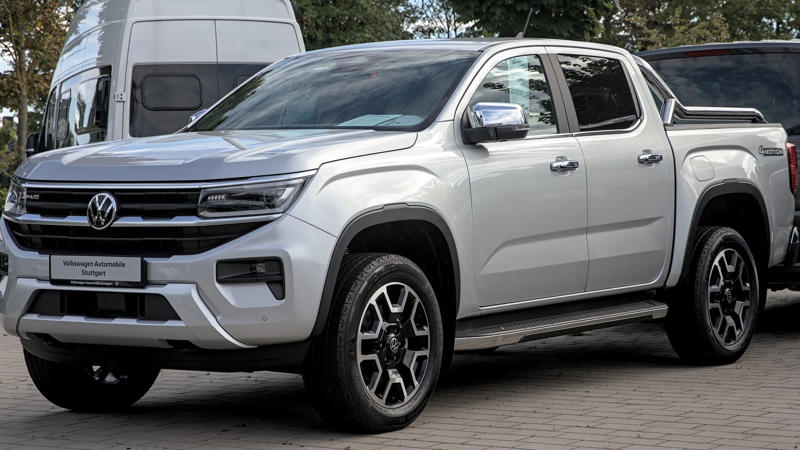 9. Volkswagen Amarok 1. Ram 1500, 2. GMC Sierra 1500, 3. Ford F-150, 4. Chevrolet Silverado 1500, 5. Toyota Tundra, 6. Ford Super Duty (F-250/F-350), 7. Chevrolet Silverado HD, 8. Nissan Titan, 9. GMC Sierra HD, 10. Ram HD, 1. Honda Ridgeline, 2. Rivian R1T, 3. Jeep Gladiator, 4. Tesla Cybertruck, 5. Hyundai Santa Cruz, 6. Chevrolet Colorado, 7. Ford Ranger, 8. Toyota Tacoma, 9. Volkswagen Amarok, 10. Ram Rampage