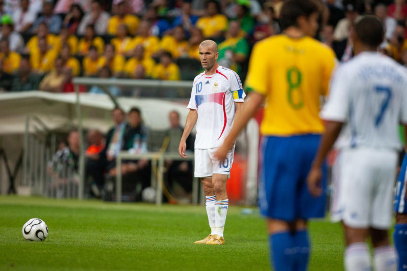 25. Bastian Schweinsteiger vs. Argentina (final, 2014), 23. Franco Baresi vs. Brazil (final, 1994), 22. Just Fontaine vs. West Germany (third-place play-off, 1958), 21. Oleg Salenko vs. Cameroon (group stage, 1994), 20. Eusebio vs. North Korea (quarter-final, 1966), 19. Lothar Matthäus vs. Yugoslavia (group stage, 1990), 18. Arjen Robben vs. Spain (group stage, 2014), 17. Eden Hazard vs. Brazil (quarter-final, 2018), 15. Lionel Messi vs. Croatia (semi-final, 2022), 14. Toni Turek vs. Hungary (final, 1954), 13. Kylian Mbappé vs. Argentina (round of 16, 2018), 12. Zinedine Zidane vs. Brazil (final, 1998), 11. Fabio Cannavaro vs. Germany (semi-final, 2006), 10. Tim Howard vs. Belgium (round of 16, 2014), 9. Paolo Rossi vs. Brazil (second group stage, 1982), 8. Bobby Moore vs. Brazil (group stage, 1970), 6. Toni Kroos vs. Brazil (semi-final, 2014), 5. Geoff Hurst vs. West Germany (final, 1966), 4. Diego Maradona vs. Belgium (semi-final, 1986), 3. Pelé vs. Sweden (final, 1958), 2. Zinedine Zidane vs. Brazil (quarter-final, 2006)