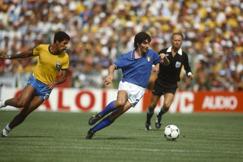25. Bastian Schweinsteiger vs. Argentina (final, 2014), 23. Franco Baresi vs. Brazil (final, 1994), 22. Just Fontaine vs. West Germany (third-place play-off, 1958), 21. Oleg Salenko vs. Cameroon (group stage, 1994), 20. Eusebio vs. North Korea (quarter-final, 1966), 19. Lothar Matthäus vs. Yugoslavia (group stage, 1990), 18. Arjen Robben vs. Spain (group stage, 2014), 17. Eden Hazard vs. Brazil (quarter-final, 2018), 15. Lionel Messi vs. Croatia (semi-final, 2022), 14. Toni Turek vs. Hungary (final, 1954), 13. Kylian Mbappé vs. Argentina (round of 16, 2018), 12. Zinedine Zidane vs. Brazil (final, 1998), 11. Fabio Cannavaro vs. Germany (semi-final, 2006), 10. Tim Howard vs. Belgium (round of 16, 2014), 9. Paolo Rossi vs. Brazil (second group stage, 1982), 8. Bobby Moore vs. Brazil (group stage, 1970), 6. Toni Kroos vs. Brazil (semi-final, 2014), 5. Geoff Hurst vs. West Germany (final, 1966), 4. Diego Maradona vs. Belgium (semi-final, 1986), 3. Pelé vs. Sweden (final, 1958), 2. Zinedine Zidane vs. Brazil (quarter-final, 2006)