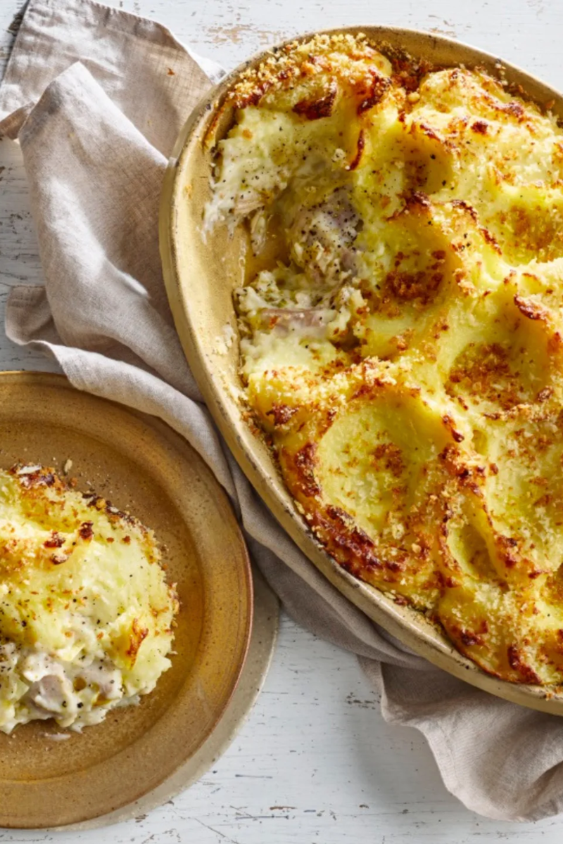 17 warming winter baking recipes to try this season, Maggie Beer’s beef meat pie with sour cream pastry , Pear sponge pudding with caramel sauce , Classic country chicken pie , Mandarin cake with mascarpone , Classic bacon and egg pie , Chocolate and raspberry pudding , Timpana: traditional Maltese pasta pie , Espresso choc date pudding , Wholemeal date scones , Scandi-style whole baked apples , Family-sized cheese and spinach pie , Cinnamon sponge cake , Apple and blackcurrant pie , Mini vegie pasties , Potato-topped chicken, leek and cheddar pie , Leek and gorgonzola tart , Rhubarb apple crumble