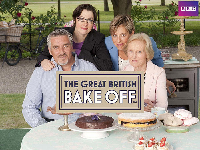 #1 The Great British Bake Off #1 The Great British Bake Off, #3 Top Chef, #5 Cutthroat Kitchen, #7 Chopped Champions, #9 Hell's Kitchen, #11 The Great Food Truck Race, #13 Worst Cooks In America, #15 Masterchef Junior, #17 Food Network Challenge, #19 The Taste, #21 Throwdown! With Bobby Flay, #23 Next Great Baker, #25 Chopped Junior, #27 Sugar Rush, #29 Cake Wars, #31 Holiday Baking Championship, #33 The Great American Baking Show, #35 Sweet Genius, #37 Halloween Baking Championship, #39 Cooks vs. Cons, #41 Buddy vs. Duff, #43 Chopped Canada, #45 Nailed It! Germany, #47 Rachael vs. Guy: Celebrity Cook-Off, #49 Top Chef Family Style, #51 Salt, Fat, Acid, Heat, #53 Ugly Delicious, #55 Top Chef Canada, #57 Nailed It México, #59 Christmas Cookie Challenge, #61 Holiday Wars, #63 Ready.. Set... Cook!, #65 Chef Academy, #67 Family Food Fight, #69 Waffles + Mochi, #71 Million Pound Menu, #73 The Chefs Line, #75 Be Our Chef