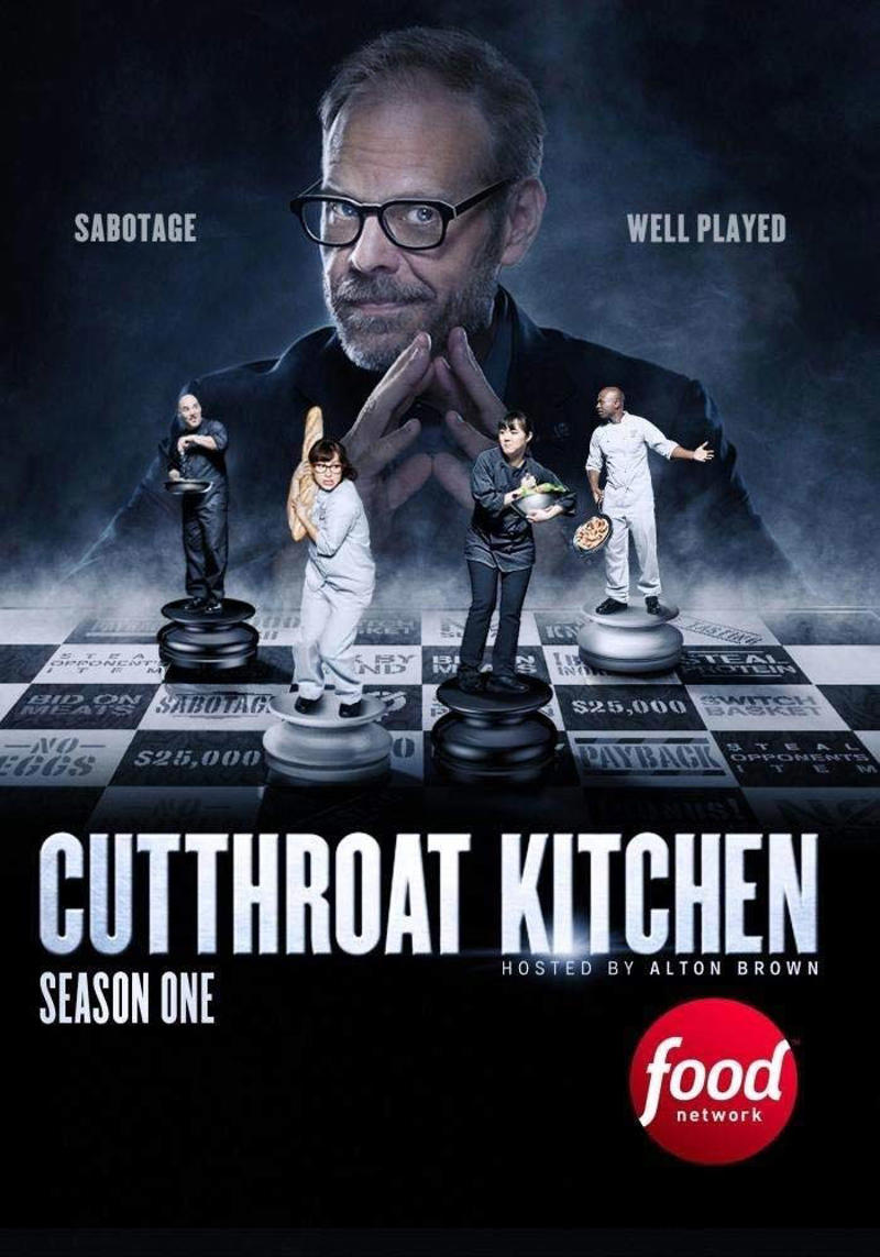 #5 Cutthroat Kitchen #1 The Great British Bake Off, #3 Top Chef, #5 Cutthroat Kitchen, #7 Chopped Champions, #9 Hell's Kitchen, #11 The Great Food Truck Race, #13 Worst Cooks In America, #15 Masterchef Junior, #17 Food Network Challenge, #19 The Taste, #21 Throwdown! With Bobby Flay, #23 Next Great Baker, #25 Chopped Junior, #27 Sugar Rush, #29 Cake Wars, #31 Holiday Baking Championship, #33 The Great American Baking Show, #35 Sweet Genius, #37 Halloween Baking Championship, #39 Cooks vs. Cons, #41 Buddy vs. Duff, #43 Chopped Canada, #45 Nailed It! Germany, #47 Rachael vs. Guy: Celebrity Cook-Off, #49 Top Chef Family Style, #51 Salt, Fat, Acid, Heat, #53 Ugly Delicious, #55 Top Chef Canada, #57 Nailed It México, #59 Christmas Cookie Challenge, #61 Holiday Wars, #63 Ready.. Set... Cook!, #65 Chef Academy, #67 Family Food Fight, #69 Waffles + Mochi, #71 Million Pound Menu, #73 The Chefs Line, #75 Be Our Chef