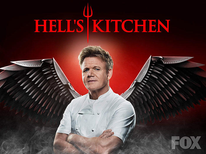 #9 Hell's Kitchen #1 The Great British Bake Off, #3 Top Chef, #5 Cutthroat Kitchen, #7 Chopped Champions, #9 Hell's Kitchen, #11 The Great Food Truck Race, #13 Worst Cooks In America, #15 Masterchef Junior, #17 Food Network Challenge, #19 The Taste, #21 Throwdown! With Bobby Flay, #23 Next Great Baker, #25 Chopped Junior, #27 Sugar Rush, #29 Cake Wars, #31 Holiday Baking Championship, #33 The Great American Baking Show, #35 Sweet Genius, #37 Halloween Baking Championship, #39 Cooks vs. Cons, #41 Buddy vs. Duff, #43 Chopped Canada, #45 Nailed It! Germany, #47 Rachael vs. Guy: Celebrity Cook-Off, #49 Top Chef Family Style, #51 Salt, Fat, Acid, Heat, #53 Ugly Delicious, #55 Top Chef Canada, #57 Nailed It México, #59 Christmas Cookie Challenge, #61 Holiday Wars, #63 Ready.. Set... Cook!, #65 Chef Academy, #67 Family Food Fight, #69 Waffles + Mochi, #71 Million Pound Menu, #73 The Chefs Line, #75 Be Our Chef