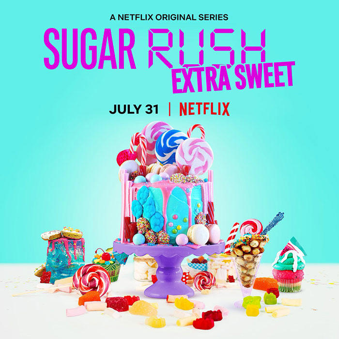 #27 Sugar Rush #1 The Great British Bake Off, #3 Top Chef, #5 Cutthroat Kitchen, #7 Chopped Champions, #9 Hell's Kitchen, #11 The Great Food Truck Race, #13 Worst Cooks In America, #15 Masterchef Junior, #17 Food Network Challenge, #19 The Taste, #21 Throwdown! With Bobby Flay, #23 Next Great Baker, #25 Chopped Junior, #27 Sugar Rush, #29 Cake Wars, #31 Holiday Baking Championship, #33 The Great American Baking Show, #35 Sweet Genius, #37 Halloween Baking Championship, #39 Cooks vs. Cons, #41 Buddy vs. Duff, #43 Chopped Canada, #45 Nailed It! Germany, #47 Rachael vs. Guy: Celebrity Cook-Off, #49 Top Chef Family Style, #51 Salt, Fat, Acid, Heat, #53 Ugly Delicious, #55 Top Chef Canada, #57 Nailed It México, #59 Christmas Cookie Challenge, #61 Holiday Wars, #63 Ready.. Set... Cook!, #65 Chef Academy, #67 Family Food Fight, #69 Waffles + Mochi, #71 Million Pound Menu, #73 The Chefs Line, #75 Be Our Chef
