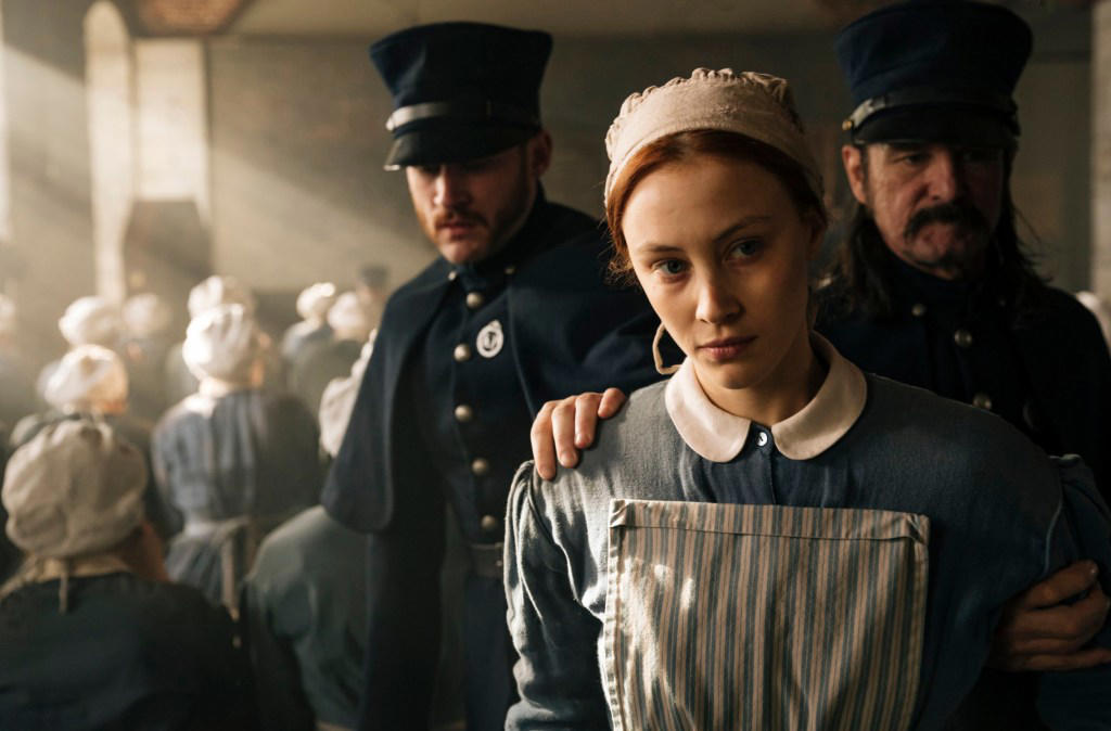 8. Alias Grace 1. Schitt's Creek, 2. Kim's Convenience, 3. Frontier, 4. Virgin River, 5. Departure, 6. Travelers, 7. Workin' Moms, 8. Alias Grace