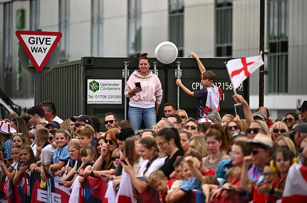 England win the Euros: Latest news and reaction , One final cheer at Downing Street, The Lionesses re-emerge from Number 10, Angela Rayner meets to Lionesses, Downing Street welcomes the Euro 2025 champions, Lionesses' Downing Street delay explained, The Lionesses arrive at Downing Street, Michelle Agyemang named Young Player of the Tournament, Attending the homecoming parade, England trophy parade: Route, map and schedule for Euro 2025 victory celebrations, England trophy parade: Route, map and schedule for Euro 2025 victory celebrations, Inside England’s Euro 2025 party - including celebrations with ‘coffee dog’ Reggie, Aitana Bonmati rues missed penalty, The truth behind Chloe Kelly’s unwavering confidence, England return to heroes' welcome, Four Lionesses named in Team of the Tournament, Lionesses late for Downing Street, The numbers behind Lionesses Euro 2025 success, 11 , 4 , 4 , 110km/h, The numbers behind Lionesses Euro 2025 success, 3 , 665 , 10, Lionesses arrive at Southend Airport!, Lionesses arrive at Southend Airport!, Lionesses arrive at Southend Airport!, The numbers behind Lionesses Euro 2025 success, Lionesses set to arrive at Southend Airport, Lionesses set to arrive at Southend Airport, Lionesses set to arrive at Southend Airport, Are England’s players paid per match?, Player bonuses, Lionesses set to arrive at Southend Airport, Wiegman hopes win will 'push women's game even more', Lionesses set to arrive at Southend Airport, No thoughts of revenge from England, Lionesses set to arrive at Southend Airport, Lucy Bronze reveals she played entire Euro 2025 with fractured tibia, Two shootout victories, Spot kick heroines, Lionesses led for just five minutes in knockout rounds, England fans erupt as Lionesses secure Euro 2025 win, Comeback Queens, Goalscoring records, 'We worked so hard, there's no better feeling', More Lionesses records, England fans wait outside Southend Airport as Lionesses return, Hampton's heroics, Lionesses use 'their voice for change', Euro-winning head coaches:, Sarina Wiegman's records, Lionesses heading home, Are England’s players paid per match?, How much do England women’s players get paid?, Euro 2025 prize money, 'Representing England is never a given', Aitana Bonmati rues missed penalty, The sweary gift Sarina Wiegman used to inspire Lionesses before Euro 2025 final, Chamberlain on Hampton, FA ready to grow women's football, Bullingham on extending Wiegman's contract, Carter praises fans for support, Jubilant Princess Charlotte celebrates Lionesses Euro 2025 win with her father Prince William, What has the goverment said about the parade?, What has the FA said about the trophy parade?, How can I watch the Lionesses victory parade?, When is the Lionesses trophy parade?, Behind the scenes with the Royals, Toone pays tribute to late father after Euros win, What's next?, 'We didn't do it the easy way', Kelly on her penalty routine, Carney praises Hampton, Michelle Agyemang named Young Player of the Tournament, England celebrate Euro 2025 victory, Inside England’s Euro 2025 party - including celebrations with ‘coffee dog’ Reggie, Chloe Kelly on difficult year before Euro 2025 heroics, 'We're the team that never gives up in this tournament', No extra bank holiday planned to mark Lionesses’ historic Euro 2025 win, Why Sarina Wiegman is the best manager in the world, White 'so proud' of England team, King Charles congratulates England, 'It's staying home' says Williamson, Agyemang 'can't complain' after exceptional Euros, Sarina Wiegman's initial reaction, 'Another bit of legacy for the Lionesses', More from Steph Houghton