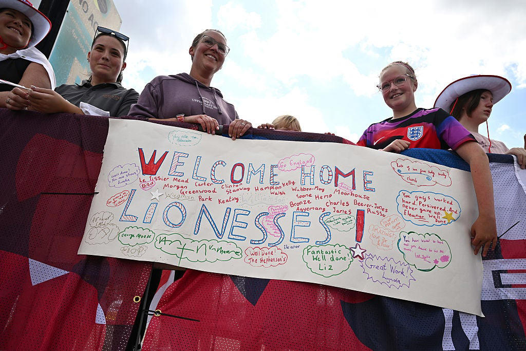 England win the Euros: Latest news and reaction , One final cheer at Downing Street, The Lionesses re-emerge from Number 10, Angela Rayner meets to Lionesses, Downing Street welcomes the Euro 2025 champions, Lionesses' Downing Street delay explained, The Lionesses arrive at Downing Street, Michelle Agyemang named Young Player of the Tournament, Attending the homecoming parade, England trophy parade: Route, map and schedule for Euro 2025 victory celebrations, England trophy parade: Route, map and schedule for Euro 2025 victory celebrations, Inside England’s Euro 2025 party - including celebrations with ‘coffee dog’ Reggie, Aitana Bonmati rues missed penalty, The truth behind Chloe Kelly’s unwavering confidence, England return to heroes' welcome, Four Lionesses named in Team of the Tournament, Lionesses late for Downing Street, The numbers behind Lionesses Euro 2025 success, 11 , 4 , 4 , 110km/h, The numbers behind Lionesses Euro 2025 success, 3 , 665 , 10, Lionesses arrive at Southend Airport!, Lionesses arrive at Southend Airport!, Lionesses arrive at Southend Airport!, The numbers behind Lionesses Euro 2025 success, Lionesses set to arrive at Southend Airport, Lionesses set to arrive at Southend Airport, Lionesses set to arrive at Southend Airport, Are England’s players paid per match?, Player bonuses, Lionesses set to arrive at Southend Airport, Wiegman hopes win will 'push women's game even more', Lionesses set to arrive at Southend Airport, No thoughts of revenge from England, Lionesses set to arrive at Southend Airport, Lucy Bronze reveals she played entire Euro 2025 with fractured tibia, Two shootout victories, Spot kick heroines, Lionesses led for just five minutes in knockout rounds, England fans erupt as Lionesses secure Euro 2025 win, Comeback Queens, Goalscoring records, 'We worked so hard, there's no better feeling', More Lionesses records, England fans wait outside Southend Airport as Lionesses return, Hampton's heroics, Lionesses use 'their voice for change', Euro-winning head coaches:, Sarina Wiegman's records, Lionesses heading home, Are England’s players paid per match?, How much do England women’s players get paid?, Euro 2025 prize money, 'Representing England is never a given', Aitana Bonmati rues missed penalty, The sweary gift Sarina Wiegman used to inspire Lionesses before Euro 2025 final, Chamberlain on Hampton, FA ready to grow women's football, Bullingham on extending Wiegman's contract, Carter praises fans for support, Jubilant Princess Charlotte celebrates Lionesses Euro 2025 win with her father Prince William, What has the goverment said about the parade?, What has the FA said about the trophy parade?, How can I watch the Lionesses victory parade?, When is the Lionesses trophy parade?, Behind the scenes with the Royals, Toone pays tribute to late father after Euros win, What's next?, 'We didn't do it the easy way', Kelly on her penalty routine, Carney praises Hampton, Michelle Agyemang named Young Player of the Tournament, England celebrate Euro 2025 victory, Inside England’s Euro 2025 party - including celebrations with ‘coffee dog’ Reggie, Chloe Kelly on difficult year before Euro 2025 heroics, 'We're the team that never gives up in this tournament', No extra bank holiday planned to mark Lionesses’ historic Euro 2025 win, Why Sarina Wiegman is the best manager in the world, White 'so proud' of England team, King Charles congratulates England, 'It's staying home' says Williamson, Agyemang 'can't complain' after exceptional Euros, Sarina Wiegman's initial reaction, 'Another bit of legacy for the Lionesses', More from Steph Houghton
