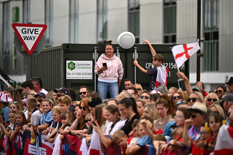 England win the Euros: Latest news and reaction , One final cheer at Downing Street, The Lionesses re-emerge from Number 10, Angela Rayner meets to Lionesses, Downing Street welcomes the Euro 2025 champions, Lionesses' Downing Street delay explained, The Lionesses arrive at Downing Street, Michelle Agyemang named Young Player of the Tournament, Attending the homecoming parade, England trophy parade: Route, map and schedule for Euro 2025 victory celebrations, England trophy parade: Route, map and schedule for Euro 2025 victory celebrations, Inside England’s Euro 2025 party - including celebrations with ‘coffee dog’ Reggie, Aitana Bonmati rues missed penalty, The truth behind Chloe Kelly’s unwavering confidence, England return to heroes' welcome, Four Lionesses named in Team of the Tournament, Lionesses late for Downing Street, The numbers behind Lionesses Euro 2025 success, 11 , 4 , 4 , 110km/h, The numbers behind Lionesses Euro 2025 success, 3 , 665 , 10, Lionesses arrive at Southend Airport!, Lionesses arrive at Southend Airport!, Lionesses arrive at Southend Airport!, The numbers behind Lionesses Euro 2025 success, Lionesses set to arrive at Southend Airport, Lionesses set to arrive at Southend Airport, Lionesses set to arrive at Southend Airport, Are England’s players paid per match?, Player bonuses, Lionesses set to arrive at Southend Airport, Wiegman hopes win will 'push women's game even more', Lionesses set to arrive at Southend Airport, No thoughts of revenge from England, Lionesses set to arrive at Southend Airport, Lucy Bronze reveals she played entire Euro 2025 with fractured tibia, Two shootout victories, Spot kick heroines, Lionesses led for just five minutes in knockout rounds, England fans erupt as Lionesses secure Euro 2025 win, Comeback Queens, Goalscoring records, 'We worked so hard, there's no better feeling', More Lionesses records, England fans wait outside Southend Airport as Lionesses return, Hampton's heroics, Lionesses use 'their voice for change', Euro-winning head coaches:, Sarina Wiegman's records, Lionesses heading home, Are England’s players paid per match?, How much do England women’s players get paid?, Euro 2025 prize money, 'Representing England is never a given', Aitana Bonmati rues missed penalty, The sweary gift Sarina Wiegman used to inspire Lionesses before Euro 2025 final, Chamberlain on Hampton, FA ready to grow women's football, Bullingham on extending Wiegman's contract, Carter praises fans for support, Jubilant Princess Charlotte celebrates Lionesses Euro 2025 win with her father Prince William, What has the goverment said about the parade?, What has the FA said about the trophy parade?, How can I watch the Lionesses victory parade?, When is the Lionesses trophy parade?, Behind the scenes with the Royals, Toone pays tribute to late father after Euros win, What's next?, 'We didn't do it the easy way', Kelly on her penalty routine, Carney praises Hampton, Michelle Agyemang named Young Player of the Tournament, England celebrate Euro 2025 victory, Inside England’s Euro 2025 party - including celebrations with ‘coffee dog’ Reggie, Chloe Kelly on difficult year before Euro 2025 heroics, 'We're the team that never gives up in this tournament', No extra bank holiday planned to mark Lionesses’ historic Euro 2025 win, Why Sarina Wiegman is the best manager in the world, White 'so proud' of England team, King Charles congratulates England, 'It's staying home' says Williamson, Agyemang 'can't complain' after exceptional Euros, Sarina Wiegman's initial reaction, 'Another bit of legacy for the Lionesses', More from Steph Houghton