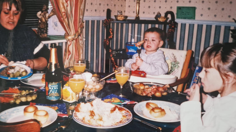 Baby’s First Fork The Thanksgiving That Started at 6AM, When Dinner Was an Event, Not Just a Meal, Queen of the Kitchen: Grandma, Dad Wasn't Talking, He Was Eating, Men Sat. Women Ran the Show., Grandpa Fed Grandma and We All Looked Away, Thanksgiving: AKA The Super Bowl of Eating, Dinner Was Ready. You Came Running., Cowboys at the Kids’ Table, No Talking. Just Chewing., Men Set the Table... Once, The Rolls Were Sacred. Don’t Touch Until Grace., Little Miss No-Fork Energy, When She Brought ‘The Boyfriend’, Holiday Dinners Hit Different, Everyone Was There (Even That One Cousin), The Angry Teen at the Kids’ Table, Why Is There a Creepy Doll at the Table?, Oh No, He Brought the Guitar Again, The Table Where Everything Happened, Hot Meal. Hotter Drama., Not Quite Kids, Not Quite Teens, Dad and the Wine Bottle: A Love Story, Baby’s First Fork