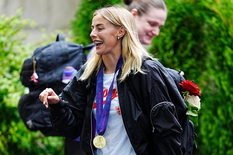 England win the Euros: Latest news and reaction , One final cheer at Downing Street, The Lionesses re-emerge from Number 10, Angela Rayner meets to Lionesses, Downing Street welcomes the Euro 2025 champions, Lionesses' Downing Street delay explained, The Lionesses arrive at Downing Street, Michelle Agyemang named Young Player of the Tournament, Attending the homecoming parade, England trophy parade: Route, map and schedule for Euro 2025 victory celebrations, England trophy parade: Route, map and schedule for Euro 2025 victory celebrations, Inside England’s Euro 2025 party - including celebrations with ‘coffee dog’ Reggie, Aitana Bonmati rues missed penalty, The truth behind Chloe Kelly’s unwavering confidence, England return to heroes' welcome, Four Lionesses named in Team of the Tournament, Lionesses late for Downing Street, The numbers behind Lionesses Euro 2025 success, 11 , 4 , 4 , 110km/h, The numbers behind Lionesses Euro 2025 success, 3 , 665 , 10, Lionesses arrive at Southend Airport!, Lionesses arrive at Southend Airport!, Lionesses arrive at Southend Airport!, The numbers behind Lionesses Euro 2025 success, Lionesses set to arrive at Southend Airport, Lionesses set to arrive at Southend Airport, Lionesses set to arrive at Southend Airport, Are England’s players paid per match?, Player bonuses, Lionesses set to arrive at Southend Airport, Wiegman hopes win will 'push women's game even more', Lionesses set to arrive at Southend Airport, No thoughts of revenge from England, Lionesses set to arrive at Southend Airport, Lucy Bronze reveals she played entire Euro 2025 with fractured tibia, Two shootout victories, Spot kick heroines, Lionesses led for just five minutes in knockout rounds, England fans erupt as Lionesses secure Euro 2025 win, Comeback Queens, Goalscoring records, 'We worked so hard, there's no better feeling', More Lionesses records, England fans wait outside Southend Airport as Lionesses return, Hampton's heroics, Lionesses use 'their voice for change', Euro-winning head coaches:, Sarina Wiegman's records, Lionesses heading home, Are England’s players paid per match?, How much do England women’s players get paid?, Euro 2025 prize money, 'Representing England is never a given', Aitana Bonmati rues missed penalty, The sweary gift Sarina Wiegman used to inspire Lionesses before Euro 2025 final, Chamberlain on Hampton, FA ready to grow women's football, Bullingham on extending Wiegman's contract, Carter praises fans for support, Jubilant Princess Charlotte celebrates Lionesses Euro 2025 win with her father Prince William, What has the goverment said about the parade?, What has the FA said about the trophy parade?, How can I watch the Lionesses victory parade?, When is the Lionesses trophy parade?, Behind the scenes with the Royals, Toone pays tribute to late father after Euros win, What's next?, 'We didn't do it the easy way', Kelly on her penalty routine, Carney praises Hampton, Michelle Agyemang named Young Player of the Tournament, England celebrate Euro 2025 victory, Inside England’s Euro 2025 party - including celebrations with ‘coffee dog’ Reggie, Chloe Kelly on difficult year before Euro 2025 heroics, 'We're the team that never gives up in this tournament', No extra bank holiday planned to mark Lionesses’ historic Euro 2025 win, Why Sarina Wiegman is the best manager in the world, White 'so proud' of England team, King Charles congratulates England, 'It's staying home' says Williamson, Agyemang 'can't complain' after exceptional Euros, Sarina Wiegman's initial reaction, 'Another bit of legacy for the Lionesses', More from Steph Houghton