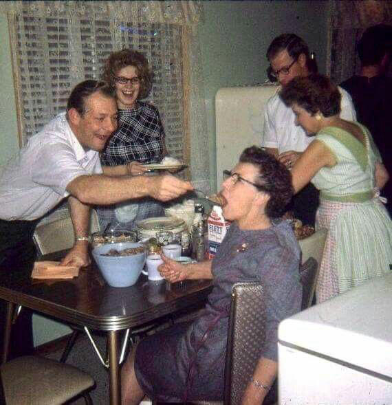 Grandpa Fed Grandma and We All Looked Away The Thanksgiving That Started at 6AM, When Dinner Was an Event, Not Just a Meal, Queen of the Kitchen: Grandma, Dad Wasn't Talking, He Was Eating, Men Sat. Women Ran the Show., Grandpa Fed Grandma and We All Looked Away, Thanksgiving: AKA The Super Bowl of Eating, Dinner Was Ready. You Came Running., Cowboys at the Kids’ Table, No Talking. Just Chewing., Men Set the Table... Once, The Rolls Were Sacred. Don’t Touch Until Grace., Little Miss No-Fork Energy, When She Brought ‘The Boyfriend’, Holiday Dinners Hit Different, Everyone Was There (Even That One Cousin), The Angry Teen at the Kids’ Table, Why Is There a Creepy Doll at the Table?, Oh No, He Brought the Guitar Again, The Table Where Everything Happened, Hot Meal. Hotter Drama., Not Quite Kids, Not Quite Teens, Dad and the Wine Bottle: A Love Story, Baby’s First Fork