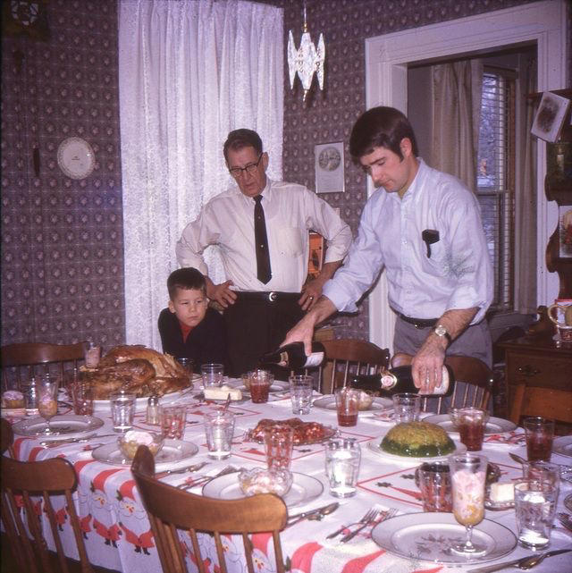 Men Set the Table... Once The Thanksgiving That Started at 6AM, When Dinner Was an Event, Not Just a Meal, Queen of the Kitchen: Grandma, Dad Wasn't Talking, He Was Eating, Men Sat. Women Ran the Show., Grandpa Fed Grandma and We All Looked Away, Thanksgiving: AKA The Super Bowl of Eating, Dinner Was Ready. You Came Running., Cowboys at the Kids’ Table, No Talking. Just Chewing., Men Set the Table... Once, The Rolls Were Sacred. Don’t Touch Until Grace., Little Miss No-Fork Energy, When She Brought ‘The Boyfriend’, Holiday Dinners Hit Different, Everyone Was There (Even That One Cousin), The Angry Teen at the Kids’ Table, Why Is There a Creepy Doll at the Table?, Oh No, He Brought the Guitar Again, The Table Where Everything Happened, Hot Meal. Hotter Drama., Not Quite Kids, Not Quite Teens, Dad and the Wine Bottle: A Love Story, Baby’s First Fork