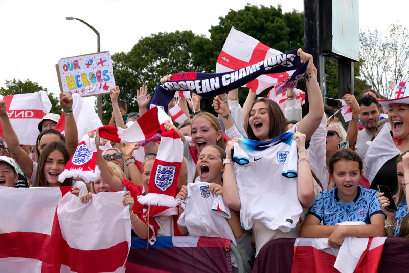 England win the Euros: Latest news and reaction , One final cheer at Downing Street, The Lionesses re-emerge from Number 10, Angela Rayner meets to Lionesses, Downing Street welcomes the Euro 2025 champions, Lionesses' Downing Street delay explained, The Lionesses arrive at Downing Street, Michelle Agyemang named Young Player of the Tournament, Attending the homecoming parade, England trophy parade: Route, map and schedule for Euro 2025 victory celebrations, England trophy parade: Route, map and schedule for Euro 2025 victory celebrations, Inside England’s Euro 2025 party - including celebrations with ‘coffee dog’ Reggie, Aitana Bonmati rues missed penalty, The truth behind Chloe Kelly’s unwavering confidence, England return to heroes' welcome, Four Lionesses named in Team of the Tournament, Lionesses late for Downing Street, The numbers behind Lionesses Euro 2025 success, 11 , 4 , 4 , 110km/h, The numbers behind Lionesses Euro 2025 success, 3 , 665 , 10, Lionesses arrive at Southend Airport!, Lionesses arrive at Southend Airport!, Lionesses arrive at Southend Airport!, The numbers behind Lionesses Euro 2025 success, Lionesses set to arrive at Southend Airport, Lionesses set to arrive at Southend Airport, Lionesses set to arrive at Southend Airport, Are England’s players paid per match?, Player bonuses, Lionesses set to arrive at Southend Airport, Wiegman hopes win will 'push women's game even more', Lionesses set to arrive at Southend Airport, No thoughts of revenge from England, Lionesses set to arrive at Southend Airport, Lucy Bronze reveals she played entire Euro 2025 with fractured tibia, Two shootout victories, Spot kick heroines, Lionesses led for just five minutes in knockout rounds, England fans erupt as Lionesses secure Euro 2025 win, Comeback Queens, Goalscoring records, 'We worked so hard, there's no better feeling', More Lionesses records, England fans wait outside Southend Airport as Lionesses return, Hampton's heroics, Lionesses use 'their voice for change', Euro-winning head coaches:, Sarina Wiegman's records, Lionesses heading home, Are England’s players paid per match?, How much do England women’s players get paid?, Euro 2025 prize money, 'Representing England is never a given', Aitana Bonmati rues missed penalty, The sweary gift Sarina Wiegman used to inspire Lionesses before Euro 2025 final, Chamberlain on Hampton, FA ready to grow women's football, Bullingham on extending Wiegman's contract, Carter praises fans for support, Jubilant Princess Charlotte celebrates Lionesses Euro 2025 win with her father Prince William, What has the goverment said about the parade?, What has the FA said about the trophy parade?, How can I watch the Lionesses victory parade?, When is the Lionesses trophy parade?, Behind the scenes with the Royals, Toone pays tribute to late father after Euros win, What's next?, 'We didn't do it the easy way', Kelly on her penalty routine, Carney praises Hampton, Michelle Agyemang named Young Player of the Tournament, England celebrate Euro 2025 victory, Inside England’s Euro 2025 party - including celebrations with ‘coffee dog’ Reggie, Chloe Kelly on difficult year before Euro 2025 heroics, 'We're the team that never gives up in this tournament', No extra bank holiday planned to mark Lionesses’ historic Euro 2025 win, Why Sarina Wiegman is the best manager in the world, White 'so proud' of England team, King Charles congratulates England, 'It's staying home' says Williamson, Agyemang 'can't complain' after exceptional Euros, Sarina Wiegman's initial reaction, 'Another bit of legacy for the Lionesses', More from Steph Houghton