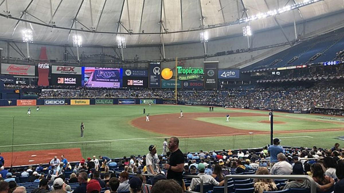 4. Tropicana Field 12.PNC Park, 11. Kauffman Stadium, 10. Globe Life Field, 9. Boog Powell’s Pit Beef, 8. Fenway Park, 7. Busch Stadium, 6. Citizens Bank Park, 5. American Family Field, 4. Tropicana Field, 3. Dodger Stadium, 2. T-Mobile Park, 1. Citi Field