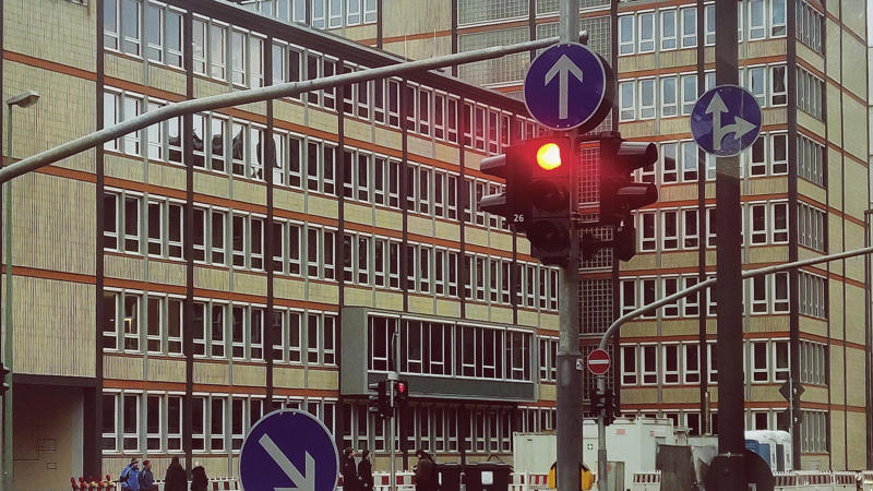Still Road-Ready—Or Rusty Behind the Wheel?, Q: What does a flashing red traffic light mean?, Q: When are you allowed to pass another vehicle on the right?, A: When the car ahead is turning left, A: Stop completely, regardless of your direction, A: 0.08%, Q: When should you turn your headlights on?, A: At night or in poor visibility, A: No passing in either direction, Q: When merging onto a freeway, who has the right of way?, A: Vehicles already on the freeway, Q: What should you do if your vehicle starts to hydroplane?, A: Ease off the gas and steer straight, Q: What is the hand signal for a left turn?, A: Left arm extended straight out