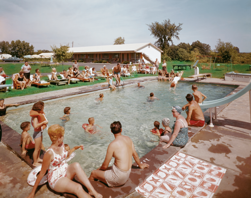 #4: Beach Vacations in the Catskills or Jersey Shore #1: Road Trips on Route 66, #3: Visiting Disneyland (Opened in 1955), #4: Beach Vacations in the Catskills or Jersey Shore, #6: Driving to Mount Rushmore, #7: Cross-Country Train Trips, #9: Touring Washington D.C., #10: Niagara Falls Vacations, #12: Vacationing in the Ozarks, #13: California Coast Road Trips, #15: Smoky Mountains Retreats, #16: Mackinac Island Getaways, #18: Motel Hopping on the Open Road, #19: Visiting the World’s Fair (New York 1964–65), #21: Cape Cod Summers, #22: Santa Cruz or Coney Island Boardwalks, #24: Southern California Theme Parks, #25: Visiting Relatives in the South or Midwest, #27: Rocky Mountain National Park, #28: Amish Country in Pennsylvania, #30: Aloha Adventures to Hawaii (Post-1959)