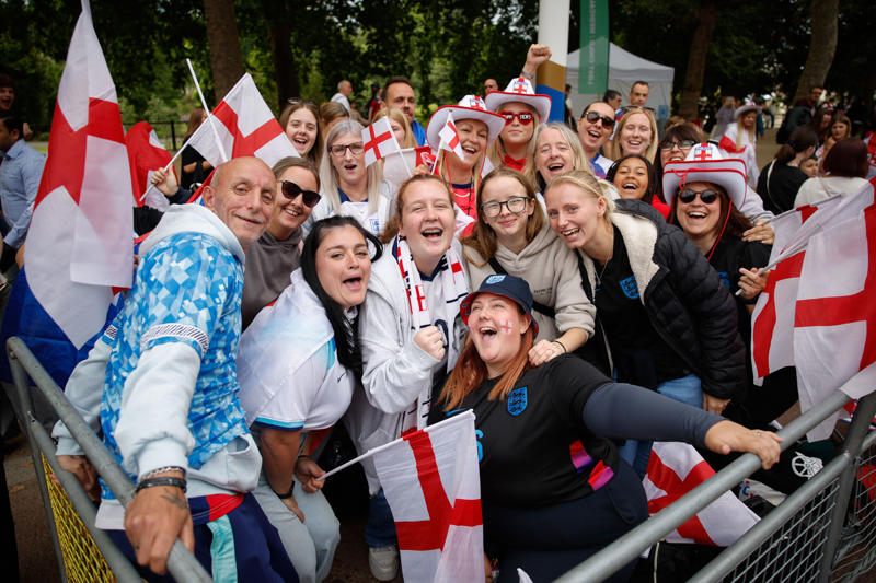 England trophy parade live, Lionesses say 65,000 people attend victory parade celebrations, Princess Beatrice and children join crowds for Lionesses’ football victory parade, England's celebrations go bigger and better, How did the Lionesses celebrate on Monday?, In pictures: Tens of thousands line The Mall, Lionesses leave the stage, In pictures: Lionesses celebrate historic win, Princess Beatrice and family pictured in the crowds, Sweet Caroline blasts along The Mall, England lifts Euros trophy, Chloe Kelly jokes 'What pressure?' as she thanks the crowds, Pictured: Lionesses reach Buckingham Palace, Sarina Wiegman surprised onstage by Burna Boy, Emotional Leah Williamson 'holding back tears' as she thanks crowds, In pictures: Lionesses greet jubilant crowds in victory parade, 'Sweet Caroline' blasts to the crowds, Victory parade reaches Buckingham Palace, 'I've never seen anything like it'; Alessia Russo celebrates along The Mall, In pictures: Fans cheer for the Lionesses, Captain Leah Williamson seen lifting trophy to cheers of the crowd, First pics of the Lionesses celebrating alongside thousands of England fans, The Lionesses arrive to kick off procession, Live: Watch Lionesses victory parade in central London, Supporters travel from across the UK to cheer on Lionesses, Minutes to go, Thousands of fans make their way to The Mall, Fans out in force, Live: Lionesses victory parade aerial footage as thousands celebrate England Euro 2025 victory, 'The standard of football is second to none', Fans 'very proud' of Lionesses, The truth behind Chloe Kelly’s unwavering confidence, 'Hopefully this will encourage more people to support women's football', England flags flying, One hour to go, The Mall is filling up, A look back at 2022, 'I was jumping in the air on Sunday', 'This team shows what it's like to be English', 'Amazing to see the progress from the last Euros', How can I watch the Lionesses victory parade?, A look back at 2022, Today's parade route, Weather no match for England fans, Preparations underway, Excitement building in London, Lionesses use 'their voice for change', London ready for England parade after Euro 2025 glory, Why Sarina Wiegman is the best manager in the world, The sweary gift Sarina Wiegman used to inspire Lionesses before Euro 2025 final, Keir Starmer calls to congratulate Lionesses, Wiegman hopes win will 'push women's game even more', Lionesses attend Downing Street reception to celebrate success, What has the goverment said about the parade?, What has the FA said about the trophy parade?, How to watch the ceremony on TV or online, Attending the homecoming parade, England trophy parade: Route, map and schedule for Euro 2025 victory celebrations, England trophy parade: Route, map and schedule for Euro 2025 victory celebrations