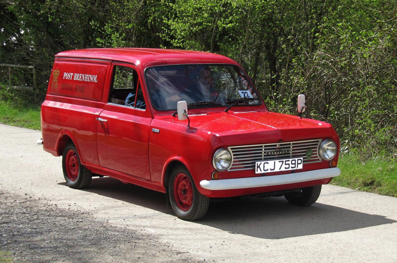 1. Austin ½ Ton, 2. Austin A30, 3. Austin Maestro Van, 4. Austin Seven Type B, 5. Bedford Chevanne, 6. Bedford HA, 7. BMW Isetta 300, 8. Bond Ranger, 9. Chevrolet Corvair 95, 10. Chevrolet El Camino, 11. Citroën 2CV Fourgonnette, 12. Commer Cob, 13. Commer Imp, 14. Dodge Rampage, 15. Fiat Fiorino, 16. Ford Escort, 17. Ford Model Y, 18. Ford Thames 300E, 19. Ford Thames 307E, 20. Holden Coupe Utility, 21. Jowett Bradford, 22. Lancia Ardea, 23. Mini, 24. Morris Minor, 25. Morris Series Z, 26. Peugeot 205, 27. Reliant Regal, 28. Renault 4 Fourgonnette, 29. Subaru BRAT, 30. Triumph Courier, 31. Vauxhall Astravan, 32. Volkswagen Caddy