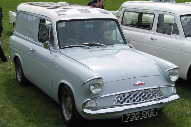 1. Austin ½ Ton, 2. Austin A30, 3. Austin Maestro Van, 4. Austin Seven Type B, 5. Bedford Chevanne, 6. Bedford HA, 7. BMW Isetta 300, 8. Bond Ranger, 9. Chevrolet Corvair 95, 10. Chevrolet El Camino, 11. Citroën 2CV Fourgonnette, 12. Commer Cob, 13. Commer Imp, 14. Dodge Rampage, 15. Fiat Fiorino, 16. Ford Escort, 17. Ford Model Y, 18. Ford Thames 300E, 19. Ford Thames 307E, 20. Holden Coupe Utility, 21. Jowett Bradford, 22. Lancia Ardea, 23. Mini, 24. Morris Minor, 25. Morris Series Z, 26. Peugeot 205, 27. Reliant Regal, 28. Renault 4 Fourgonnette, 29. Subaru BRAT, 30. Triumph Courier, 31. Vauxhall Astravan, 32. Volkswagen Caddy