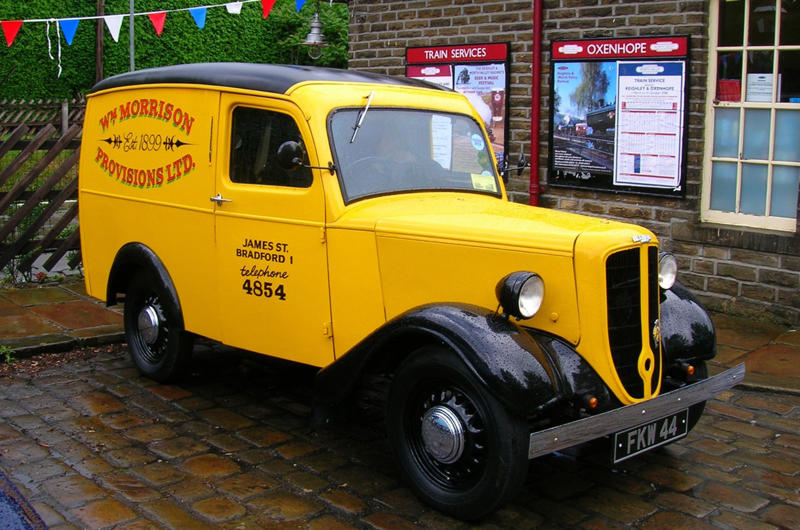 1. Austin ½ Ton, 2. Austin A30, 3. Austin Maestro Van, 4. Austin Seven Type B, 5. Bedford Chevanne, 6. Bedford HA, 7. BMW Isetta 300, 8. Bond Ranger, 9. Chevrolet Corvair 95, 10. Chevrolet El Camino, 11. Citroën 2CV Fourgonnette, 12. Commer Cob, 13. Commer Imp, 14. Dodge Rampage, 15. Fiat Fiorino, 16. Ford Escort, 17. Ford Model Y, 18. Ford Thames 300E, 19. Ford Thames 307E, 20. Holden Coupe Utility, 21. Jowett Bradford, 22. Lancia Ardea, 23. Mini, 24. Morris Minor, 25. Morris Series Z, 26. Peugeot 205, 27. Reliant Regal, 28. Renault 4 Fourgonnette, 29. Subaru BRAT, 30. Triumph Courier, 31. Vauxhall Astravan, 32. Volkswagen Caddy