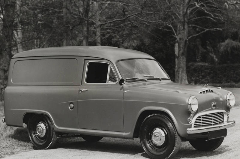 1. Austin ½ Ton, 2. Austin A30, 3. Austin Maestro Van, 4. Austin Seven Type B, 5. Bedford Chevanne, 6. Bedford HA, 7. BMW Isetta 300, 8. Bond Ranger, 9. Chevrolet Corvair 95, 10. Chevrolet El Camino, 11. Citroën 2CV Fourgonnette, 12. Commer Cob, 13. Commer Imp, 14. Dodge Rampage, 15. Fiat Fiorino, 16. Ford Escort, 17. Ford Model Y, 18. Ford Thames 300E, 19. Ford Thames 307E, 20. Holden Coupe Utility, 21. Jowett Bradford, 22. Lancia Ardea, 23. Mini, 24. Morris Minor, 25. Morris Series Z, 26. Peugeot 205, 27. Reliant Regal, 28. Renault 4 Fourgonnette, 29. Subaru BRAT, 30. Triumph Courier, 31. Vauxhall Astravan, 32. Volkswagen Caddy