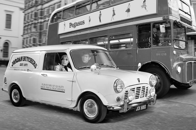1. Austin ½ Ton, 2. Austin A30, 3. Austin Maestro Van, 4. Austin Seven Type B, 5. Bedford Chevanne, 6. Bedford HA, 7. BMW Isetta 300, 8. Bond Ranger, 9. Chevrolet Corvair 95, 10. Chevrolet El Camino, 11. Citroën 2CV Fourgonnette, 12. Commer Cob, 13. Commer Imp, 14. Dodge Rampage, 15. Fiat Fiorino, 16. Ford Escort, 17. Ford Model Y, 18. Ford Thames 300E, 19. Ford Thames 307E, 20. Holden Coupe Utility, 21. Jowett Bradford, 22. Lancia Ardea, 23. Mini, 24. Morris Minor, 25. Morris Series Z, 26. Peugeot 205, 27. Reliant Regal, 28. Renault 4 Fourgonnette, 29. Subaru BRAT, 30. Triumph Courier, 31. Vauxhall Astravan, 32. Volkswagen Caddy