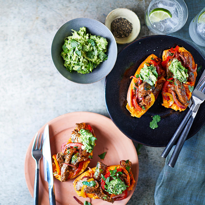 Sweet potato tips, What to serve with sweet potatoes, Choosing and storing tips, Kohlrabi & sweet potato rosti with cashew dip , Sweet potato pizza with fig and pancetta , Slow-cooked pork belly with crushed sweet potato , Sweet potato rösti with haloumi and tomatoes , Pumpkin and sweet potato pie , Tomato, chorizo and sweet potato hotpot , Sweet potato brownies with espresso topping , Roasted sweet potato with green goddess dressing , Air fryer sausages with sweet potato hash browns , Ocean trout salad with edamame miso dressing , Slow cooker chickpea and sweet potato curry , Haloumi schnitzel with sweet potato chips , Lamb neck chop and lentil stew with kumara carrot mash , How to make sweet potato/kumara mash , Sweet potato rösti with roasted vegetables , Sweet potato and tuna rissoles with spicy hummus , Nut-crusted barramundi with spiced kumara wedges , Vegetarian Thai yellow curry , Kumara, prosciutto and smoked mozzarella flatbreads , Kumara rösti with portobello mushrooms , Spiced sweet potatoes with whipped chive butter , Sweet potato, mint and goat’s cheese tartlets , Spiced sweet potato tart , Sweet potato bubble and squeak , Red curry coconut chicken with sweet potato , Healthy kumara and turkey burgers , Beetroot, ricotta, & hazelnut tart with sweet potato pastry , Moroccan fish and chips , Jacket sweet potato sloppy joes , Chicken and kumara sandwiches , Eggplant and sweet potato curry , Spicy kumara sausage rolls , Kumara and ‘chorizo’ tacos , Makrut lime and red curry fish parcels , Broccoli and walnut stuffed sweet potato , Maple gingerbread muffins with kumara butter , Lamb, kumara and almond curry , Creamy lamb, kumara and ginger korma , Sweet potato, pumpkin and potato soup , Dukkah beetroot & kumara skewers , Indian-spiced quinoa cakes with tomatoes , Moroccan sweet potato bake , Roast kumara and pear salad with crunchy chickpeas , Spelt pizza with kumara & goat’s cheese , Do you have recipes for potato salads?, More potato recipes