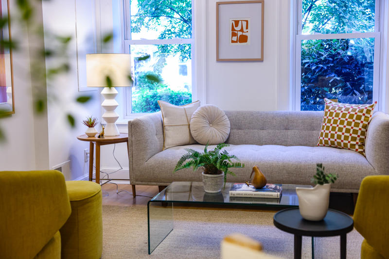   Pick a foundational item for each room ,   It’s all about scale ,   Do not fear the tchotchke ,   There are some moments to blow your budget ,   If you want to invest in a trend, start small ,   Take your time ,   Don’t be afraid to give your rooms multiple purposes ,   Hang the art last ,   How to make a move 