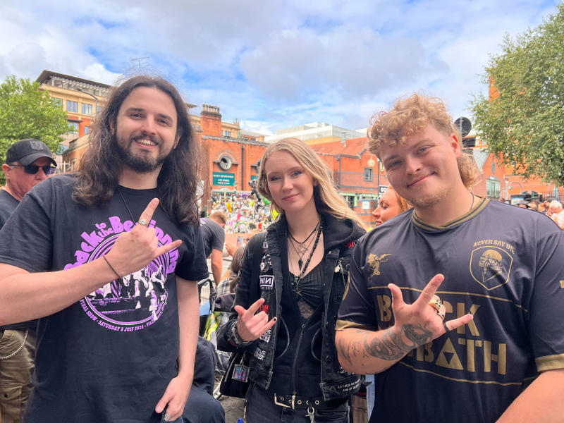 Ozzy Osbourne's funeral - key points, How to watch the Black Sabbath bench livestream, PICTURES: Fans line the streets of Birmingham ahead of Ozzy funeral procession, VIDEO: Ozzy Osbourne reveals the song that changed his life, Yungblud's moving tribute to Ozzy, Thousands of fans travel to Birmingham... and the pints are already flowing, Mayor calls Ozzy Osbourne 'a son of Birmingham', Ozzy fan renames his pet 'Doggy Osbourne' for the day, 'Ozzy Osbourne was completely himself... money didn't change him', Ozzy Osbourne flung open hell’s musical gates – and changed the world, Couple Karen and Steve Brookhouse: 'There will never be another Ozzy', Hundreds of people are already gathered at the barriers, Ozzy Osbourne wanted his funeral to be ‘celebration, not a mope-fest’, Graffiti artist Mr Murals helps touch up murals before the funeral procession, What Ozzy's fellow artists said in tributes after his death, Senior reporter Holly Evans is in Birmingham ahead of the funeral procession, Fans prepare to say final goodbye to the Prince of Darkness, Who are Bostin' Brass Band, the group playing alongside Ozzy's hearse?, Flowers, tributes and a brass band outside the Black Sabbath bench, Birmingham mayor describes Ozzy Osbourne as 'son of Birmingham, In pictures: Fans arrive and floral tributes laid ahead of funeral