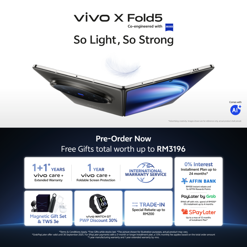 Slim, Light, and Strong, A Nice Square-ish Display That Just Works, ZEISS x vivo Cameras, Built for Multitasking, Two Colours, One Price
