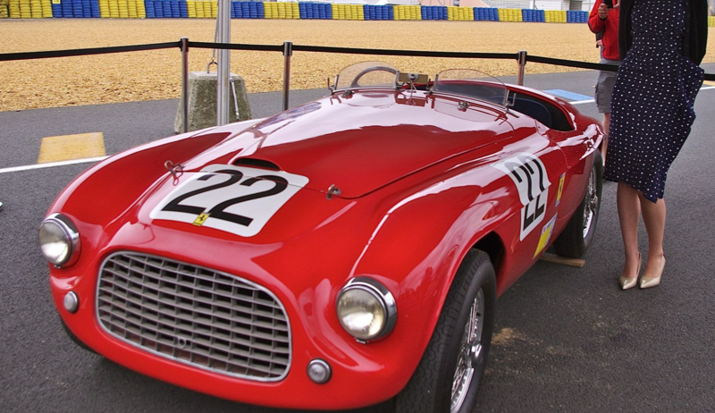 Ferrari 166 MM (1949) Classics Beats The Day-Long Test, Bentley Speed Six (1929, 1930), Jaguar D-Type (1955, 1956, 1957), Porsche 917K (1970, 1971), Ford GT40 Mk II (1966), Ferrari 250 Testa Rossa (1958, 1960, 1961), Jaguar C-Type (1951, 1953), Matra-Simca MS670 (1972, 1973, 1974), Alfa Romeo 8C 2300 (1931, 1932, 1933, 1934), Porsche 936 (1976, 1977, 1981), Ferrari 330 TRI/LM (1962), Rondeau M379B (1980), Aston Martin DBR1 (1959), Ford GT40 Mk IV (1967), Porsche 956 (1982, 1983, 1984), Jaguar XJR-9 (1988), Bentley 4½ Litre (1928), Talbot-Lago T26 GS (1950), Bugatti Type 57G (1937), Ferrari 166 MM (1949), Porsche 962C (1986, 1987), Peugeot 905 (1992, 1993), Sauber-Mercedes C9 (1989), Bentley 3 Litre (1924), Ferrari 275P (1963, 1964), Lagonda M45R Rapide (1935)