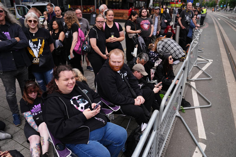 Ozzy Osbourne's funeral - key points, How to watch the Black Sabbath bench livestream, PICTURES: Fans line the streets of Birmingham ahead of Ozzy funeral procession, VIDEO: Ozzy Osbourne reveals the song that changed his life, Yungblud's moving tribute to Ozzy, Thousands of fans travel to Birmingham... and the pints are already flowing, Mayor calls Ozzy Osbourne 'a son of Birmingham', Ozzy fan renames his pet 'Doggy Osbourne' for the day, 'Ozzy Osbourne was completely himself... money didn't change him', Ozzy Osbourne flung open hell’s musical gates – and changed the world, Couple Karen and Steve Brookhouse: 'There will never be another Ozzy', Hundreds of people are already gathered at the barriers, Ozzy Osbourne wanted his funeral to be ‘celebration, not a mope-fest’, Graffiti artist Mr Murals helps touch up murals before the funeral procession, What Ozzy's fellow artists said in tributes after his death, Senior reporter Holly Evans is in Birmingham ahead of the funeral procession, Fans prepare to say final goodbye to the Prince of Darkness, Who are Bostin' Brass Band, the group playing alongside Ozzy's hearse?, Flowers, tributes and a brass band outside the Black Sabbath bench, Birmingham mayor describes Ozzy Osbourne as 'son of Birmingham, In pictures: Fans arrive and floral tributes laid ahead of funeral