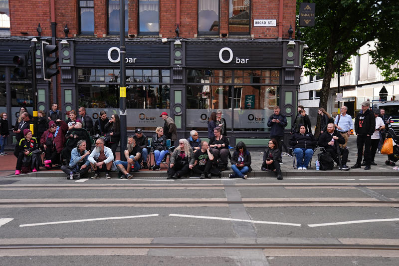 Ozzy Osbourne's funeral - key points, How to watch the Black Sabbath bench livestream, PICTURES: Fans line the streets of Birmingham ahead of Ozzy funeral procession, VIDEO: Ozzy Osbourne reveals the song that changed his life, Yungblud's moving tribute to Ozzy, Thousands of fans travel to Birmingham... and the pints are already flowing, Mayor calls Ozzy Osbourne 'a son of Birmingham', Ozzy fan renames his pet 'Doggy Osbourne' for the day, 'Ozzy Osbourne was completely himself... money didn't change him', Ozzy Osbourne flung open hell’s musical gates – and changed the world, Couple Karen and Steve Brookhouse: 'There will never be another Ozzy', Hundreds of people are already gathered at the barriers, Ozzy Osbourne wanted his funeral to be ‘celebration, not a mope-fest’, Graffiti artist Mr Murals helps touch up murals before the funeral procession, What Ozzy's fellow artists said in tributes after his death, Senior reporter Holly Evans is in Birmingham ahead of the funeral procession, Fans prepare to say final goodbye to the Prince of Darkness, Who are Bostin' Brass Band, the group playing alongside Ozzy's hearse?, Flowers, tributes and a brass band outside the Black Sabbath bench, Birmingham mayor describes Ozzy Osbourne as 'son of Birmingham, In pictures: Fans arrive and floral tributes laid ahead of funeral