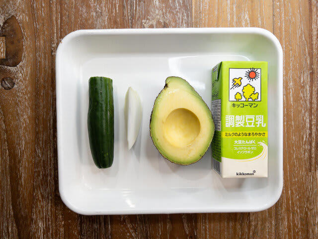 健康に欠かせない！食物酵素のはたらき, ミキサーにかけるだけ！簡単冷製ポタージュ2選, 和風冷製ポタージュの材料（1人分）, 和風冷製ポタージュの作り方, 応用・アレンジ法, 洋風冷製ポタージュの材料（1人分）, 洋風冷製ポタージュの作り方, 応用・アレンジ法