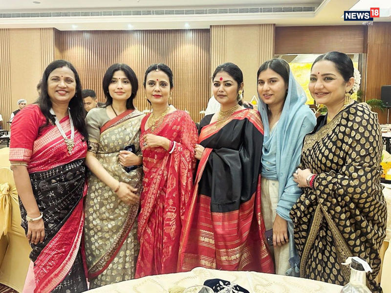 The couple, who had managed to keep their May 3 wedding under wraps until images and videos later surfaced online, formally celebrated their union with friends, colleagues, and political heavyweights at a five-star hotel in Delhi. The guest list was a blend of power and panache, with Congress leader Sonia Gandhi making a notable appearance alongside Trinamool MPs Sayani Ghosh, Sagarika Ghosh, June Mallya, and Rachana Banerjee. (News18 Bengali)