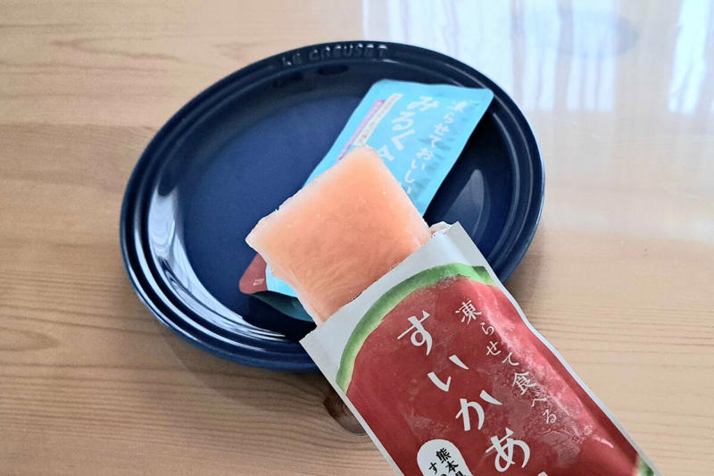 1：果汁100％！ごくごく飲めるスイカのジュース, 2：まるで本物のスイカ！？自然な甘さのアイス, 3：売りきれ続出！みずみずしい「食べるあいす」シリーズ, 4：独特なモチッと食感。高級感たっぷりコーヒーゼリー, 5：アルコール入り！大人のごほうびティラミス
