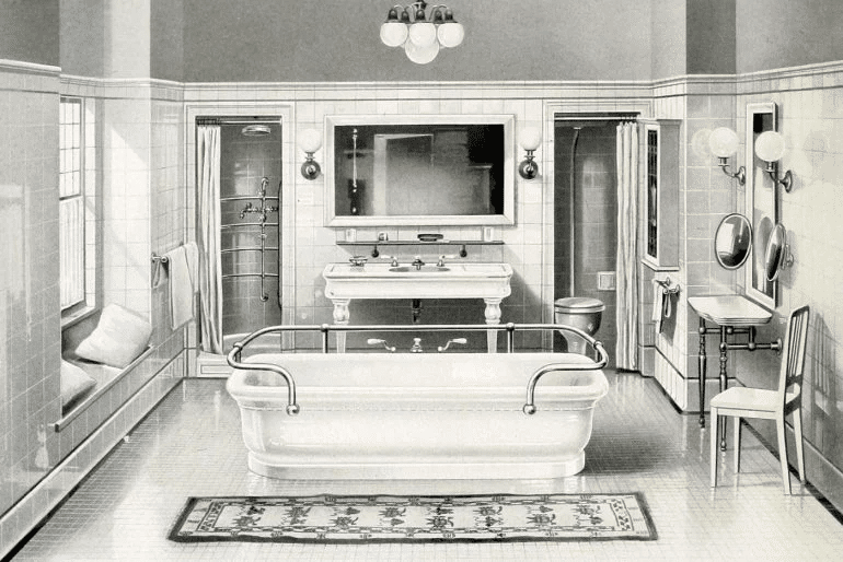 #3: Indoor Plumbing #1: Mirrors, #3: Indoor Plumbing, #4: Ice Cubes, #6: Books, #7: Coffee, #9: Clocks & Watches, #10: Bathtubs, #12: Sugar, #13: Toilet Paper, #15: Photographs, #16: Umbrellas, #18: Vacuum Cleaners, #19: Refrigerators, #21: Pencils with Erasers, #22: Photocopiers, #24: Cookbooks, #25: Travel Suitcases with Wheels