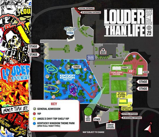 What's new at Bourbon & Beyond and Louder Than Life?, Can I buy a chair pass to Bourbon & Beyond?, What to know about MINT VIP passes, What bands are performing on the seventh stage at Louder Than Life?