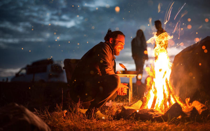 1. Do: take Friday afternoon off, 2. Do: ask your host for recommendations, 3. Do: have a campfire (if you can), 4. Do: fiddle with your tent – especially if it pours, 5. Do: peg out your guy ropes, 6. Don’t: rely on the campsite shop, 7. Don’t: fret about the kids, 8. Don’t: expect a lie-in, 9. Don’t: go to the pub every night, 10. Don’t: panic…