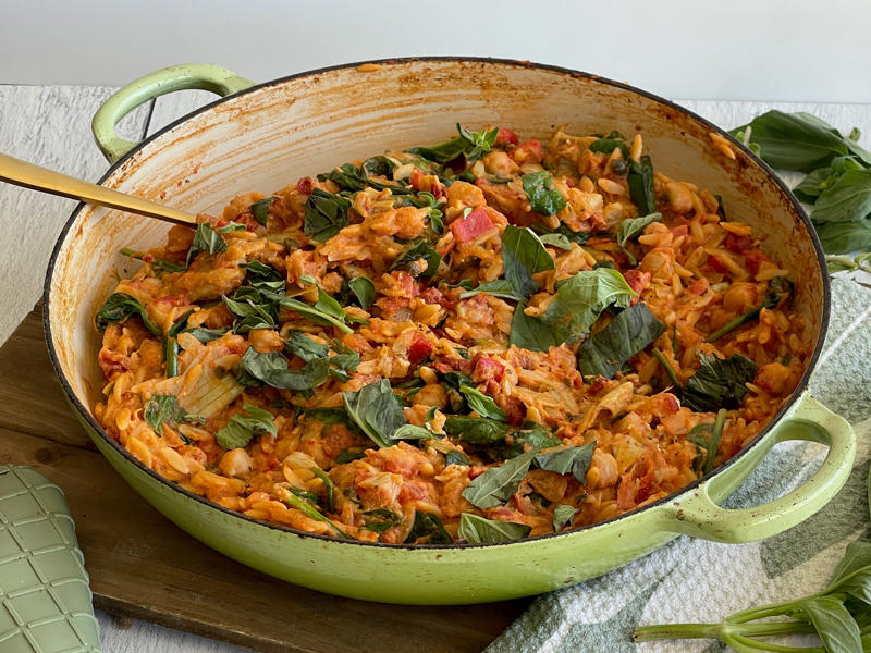 My family can't get enough of this taco soup, I'm always amazed by how easy this creamy pesto pasta is, This stir-fry is flavorful and packed with protein, This Italian-style Orzo tastes like it came from a restaurant