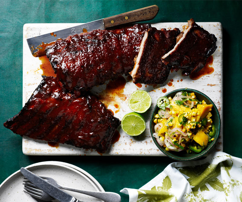 Our best rib recipes of all time, Beef short ribs in miso and beer , Sticky pork ribs with mango and jalapeño salsa , Saba Alemayoh’s derek tibs (Ethiopian beef short ribs with capsicum) , Paul Farag’s chermoula lamb ribs fatteh , Birria tacos with beef short ribs and charred pineapple salsa , Barbecued lamb ribs with yuzu-sesame yakiniku sauce , Porteño’s beer and miso lamb ribs , Glazed pork ribs with hoisin and star anise , Alpha’s slow-roasted lamb spare ribs with thyme honey and ouzo glaze , Gingerboy’s salt-and-pepper chicken spare ribs with tamarind hot sauce , Sticky barbecue beef ribs with coleslaw and soft onion rolls , Pastrami-spiced pork ribs with potato salad and pickles , Barbecued lamb ribs with smoked eggplant and yoghurt sauce , Braised short ribs with gratin , Char-grilled lamb ribs with coriander and pepper