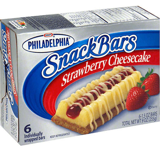 Butterfinger BB's, Kudos Bars, Dannon Sprinkl'ins, Shark Bites, Squeezeit, Starburst Hard Candy, Snackwell's, P.B. Crisps, Nestle Magic Ball (later renamed Wonder Ball), Ritz Bits S'Mores, Jell-O Pudding Pop, Pizzaria Chips, Fruit String Thing, Ecto Cooler, Crystal Pepsi, Juice Squeeze, Flintstones Push Ups, Philadelphia Cheesecake Snack Bars, Ninja Turtles Pies