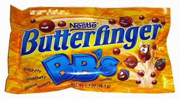 Butterfinger BB's, Kudos Bars, Dannon Sprinkl'ins, Shark Bites, Squeezeit, Starburst Hard Candy, Snackwell's, P.B. Crisps, Nestle Magic Ball (later renamed Wonder Ball), Ritz Bits S'Mores, Jell-O Pudding Pop, Pizzaria Chips, Fruit String Thing, Ecto Cooler, Crystal Pepsi, Juice Squeeze, Flintstones Push Ups, Philadelphia Cheesecake Snack Bars, Ninja Turtles Pies