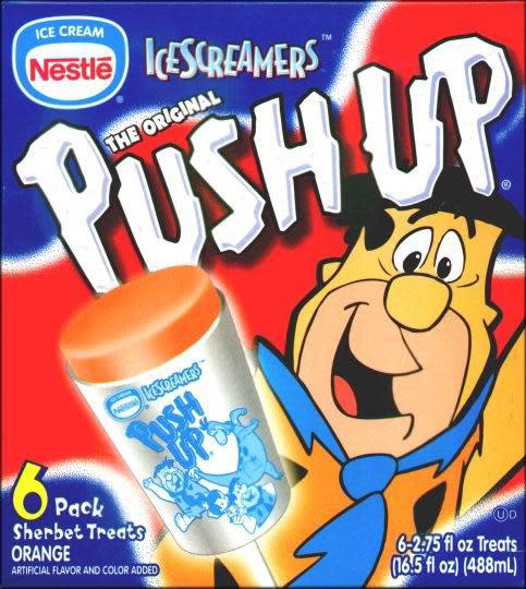 Butterfinger BB's, Kudos Bars, Dannon Sprinkl'ins, Shark Bites, Squeezeit, Starburst Hard Candy, Snackwell's, P.B. Crisps, Nestle Magic Ball (later renamed Wonder Ball), Ritz Bits S'Mores, Jell-O Pudding Pop, Pizzaria Chips, Fruit String Thing, Ecto Cooler, Crystal Pepsi, Juice Squeeze, Flintstones Push Ups, Philadelphia Cheesecake Snack Bars, Ninja Turtles Pies