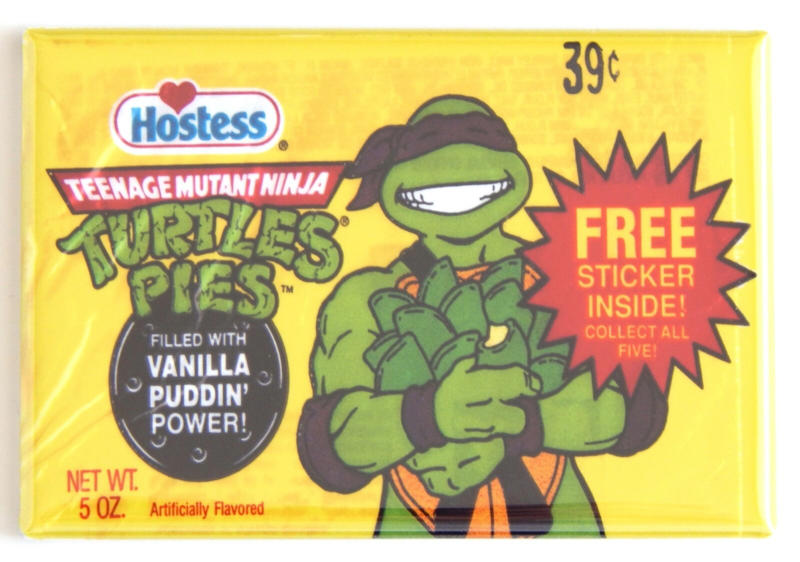 Butterfinger BB's, Kudos Bars, Dannon Sprinkl'ins, Shark Bites, Squeezeit, Starburst Hard Candy, Snackwell's, P.B. Crisps, Nestle Magic Ball (later renamed Wonder Ball), Ritz Bits S'Mores, Jell-O Pudding Pop, Pizzaria Chips, Fruit String Thing, Ecto Cooler, Crystal Pepsi, Juice Squeeze, Flintstones Push Ups, Philadelphia Cheesecake Snack Bars, Ninja Turtles Pies
