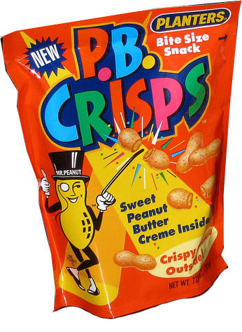 Butterfinger BB's, Kudos Bars, Dannon Sprinkl'ins, Shark Bites, Squeezeit, Starburst Hard Candy, Snackwell's, P.B. Crisps, Nestle Magic Ball (later renamed Wonder Ball), Ritz Bits S'Mores, Jell-O Pudding Pop, Pizzaria Chips, Fruit String Thing, Ecto Cooler, Crystal Pepsi, Juice Squeeze, Flintstones Push Ups, Philadelphia Cheesecake Snack Bars, Ninja Turtles Pies