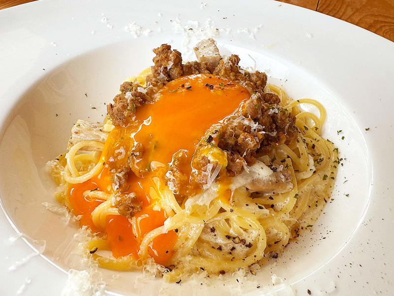【人気No.1】「濃厚リコッタチーズのトマトソーススパゲティ」, 【変わり種】「カルボナーラLORO風」, 「平日限定ランチ」がお得！, メニュー(2025年8月7日時点)
