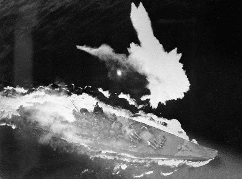 清水芳人さんの体験, 大和に届いた出撃命令, 米軍飛行艇による触接, 2時間あまりの漂流ののち救助